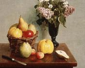 Still Life With Flowers And Fruit - 亨利·方丹·拉图尔